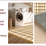 Ultra Soft Area Rug, Non Slip, Stain Resistant, Washable Area Rugs for Living Room, Bedroom, Modern Beige Geometric Aesthetic(Beige)