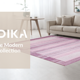 Ultra Soft Area Rug, Non Slip, Stain Resistant, Washable Area Rugs for Living Room, Bedroom, Sophisticated Minimalist Plush Touch(Purple)