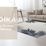 Ultra Soft Area Rug, Non Slip, Stain Resistant, Washable Area Rugs for Living Room, Bedroom, Vibrant Nature-Inspired Outdoor Design(Gray)