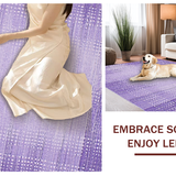 Ultra Soft Area Rug, Non Slip, Stain Resistant, Washable Area Rugs for Living Room, Bedroom, Vibrant Cozy Shaggy Atmosphere(Purple)