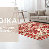 Elegant Vintage Trellis Design(Red)