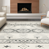 Ultra Soft Area Rug, Non Slip, Stain Resistant, Washable Area Rugs for Living Room, Bedroom, Sophisticated Minimalist Pattern Play(Beige)