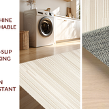 Ultra Soft Area Rug, Non Slip, Stain Resistant, Washable Area Rugs for Living Room, Bedroom, Sleek Earthy Geometric Arrangement(Beige)