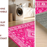 Bold Graphic Statement Door Mat(Pink)