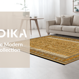 Ultra Soft Area Rug, Non Slip, Stain Resistant, Washable Area Rugs for Living Room, Bedroom, Cute Gourmet Snack Visual Appeal(Gold)
