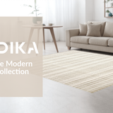 Ultra Soft Area Rug, Non Slip, Stain Resistant, Washable Area Rugs for Living Room, Bedroom, Chic Neutral Geometric Arrangement(Beige)