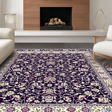 Ultra Soft Area Rug, Non Slip, Stain Resistant, Washable Area Rugs for Living Room, Bedroom, Whimsical Kids Room Aesthetic(Purple)