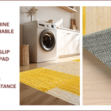 Ultra Soft Area Rug, Non Slip, Stain Resistant, Washable Area Rugs for Living Room, Bedroom, Modern Eclectic Entryway Stain-Resistant Carpet(Yellow)