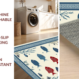 Contemporary Fish Patterned Statement(Ivory)