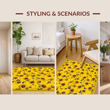 Rustic Earthy Botanical Motif(Yellow)