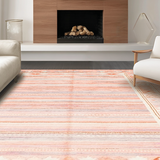 Ultra Soft Area Rug, Non Slip, Stain Resistant, Washable Area Rugs for Living Room, Bedroom, Sweet Coral Minimalist Pattern(Pink)