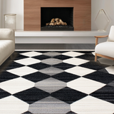 Contemporary Black Checkered Style(Black)