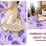 Ultra Soft Area Rug, Non Slip, Stain Resistant, Washable Area Rugs for Living Room, Bedroom, Trendy Fuzzy Purple Statement Piece(Purple)