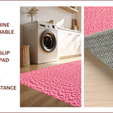 Ultra Soft Area Rug, Non Slip, Stain Resistant, Washable Area Rugs for Living Room, Bedroom, Aesthetic Pastel Pink Bath Mat with Non-Slip Design(Pink)