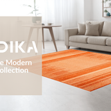 Ultra Soft Area Rug, Non Slip, Stain Resistant, Washable Area Rugs for Living Room, Bedroom, Warm Earthy Terracotta Shag(Orange)