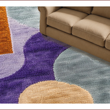 Ultra Soft Area Rug, Non Slip, Stain Resistant, Washable Area Rugs for Living Room, Bedroom, Neutral Abstract Low Pile(Brown)