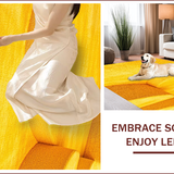 Ultra Soft Area Rug, Non Slip, Stain Resistant, Washable Area Rugs for Living Room, Bedroom, Abstract Yellow Living Room Non-Shedding Carpet(Yellow)