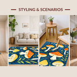 Playful Colorful Flora Design(Blue)