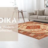 Colorful Distressed Geometric Design(Beige)