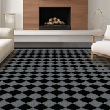 Contemporary Black Diamond Motif(Black)
