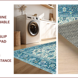 Chic Toned Medallion Aesthetic(Blue)