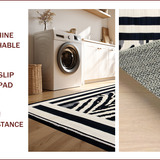 Contemporary Bold Black White Contrast(Black)