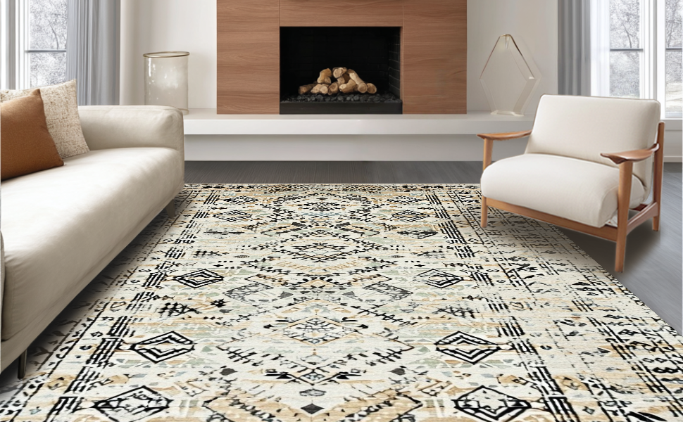 rug出品 Home Dynamix Tribeca Dark Brown/Beige 8 ft. x 11 ft. Animal