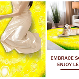 Colorful Sunburst Geometric Motif(Yellow)