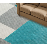 Ultra Soft Area Rug, Non Slip, Stain Resistant, Washable Area Rugs for Living Room, Bedroom, Washable Contemporary Dining Room Rubber Backed Rug(Gray)