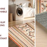 Ultra Soft Area Rug, Non Slip, Stain Resistant, Washable Area Rugs for Living Room, Bedroom, Dynamic Organic Patterned Surface(Orange)