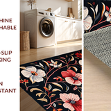 Luxurious Dark Floral Composition(Black)