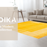 Ultra Soft Area Rug, Non Slip, Stain Resistant, Washable Area Rugs for Living Room, Bedroom, Lively Crisp Urban Ambiance(Yellow)