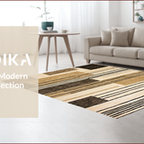 Ultra Soft Area Rug, Non Slip, Stain Resistant, Washable Area Rugs for Living Room, Bedroom, Chic Neutral Earthy Aesthetic(Beige)