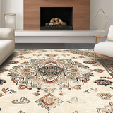 Elegant Earth Tone Distressed Motif(Beige)