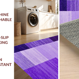 Ultra Soft Area Rug, Non Slip, Stain Resistant, Washable Area Rugs for Living Room, Bedroom, Chic Purple Shaggy Artistry(Purple)