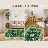 Elegant Palm Leaf Motif(Green)