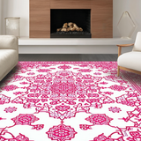 Luxurious Embossed Leaf Design(Pink)