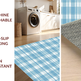 Chic Pastel Gingham Aesthetic(Blue)