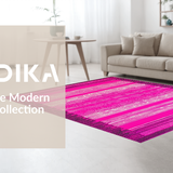 Ultra Soft Area Rug, Non Slip, Stain Resistant, Washable Area Rugs for Living Room, Bedroom, Stylish Contemporary Animal Pattern(Pink)