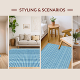 Airy Plaid Fusion(Blue)