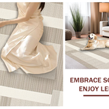 Chic Striped Modern Motif(Beige)