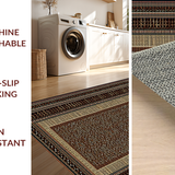 Ultra Soft Area Rug, Non Slip, Stain Resistant, Washable Area Rugs for Living Room, Bedroom, Whimsical Nature-Inspired Rug Concept(Brown)