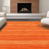 Ultra Soft Area Rug, Non Slip, Stain Resistant, Washable Area Rugs for Living Room, Bedroom, Contemporary Cozy Solid Design(Orange)