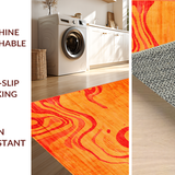 Ultra Soft Area Rug, Non Slip, Stain Resistant, Washable Area Rugs for Living Room, Bedroom, Minimalist Shag Textured Visual Appeal(Orange)