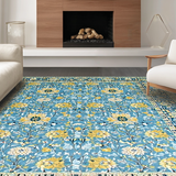 Bright Floral Composition with Cozy Vibes(Blue)