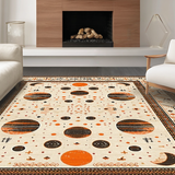 Eclectic Pastel Geometric Shapes(Beige)