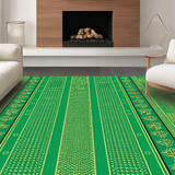 Ultra Soft Area Rug, Non Slip, Stain Resistant, Washable Area Rugs for Living Room, Bedroom, Bold Graphic Animal Patterned Rug(Green)