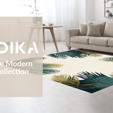 Ultra Soft Area Rug, Non Slip, Stain Resistant, Washable Area Rugs for Living Room, Bedroom, Luxurious Gray and White Geometric Art(Beige)