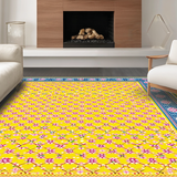Whimsical Multicolored Lattice Design(Yellow)
