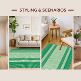 Cozy Earthy Tones with Lattice Design(Green)